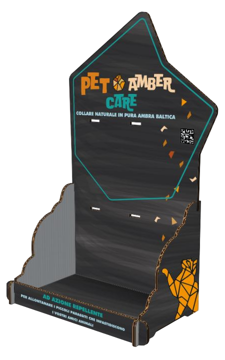 espositore collare pet amber