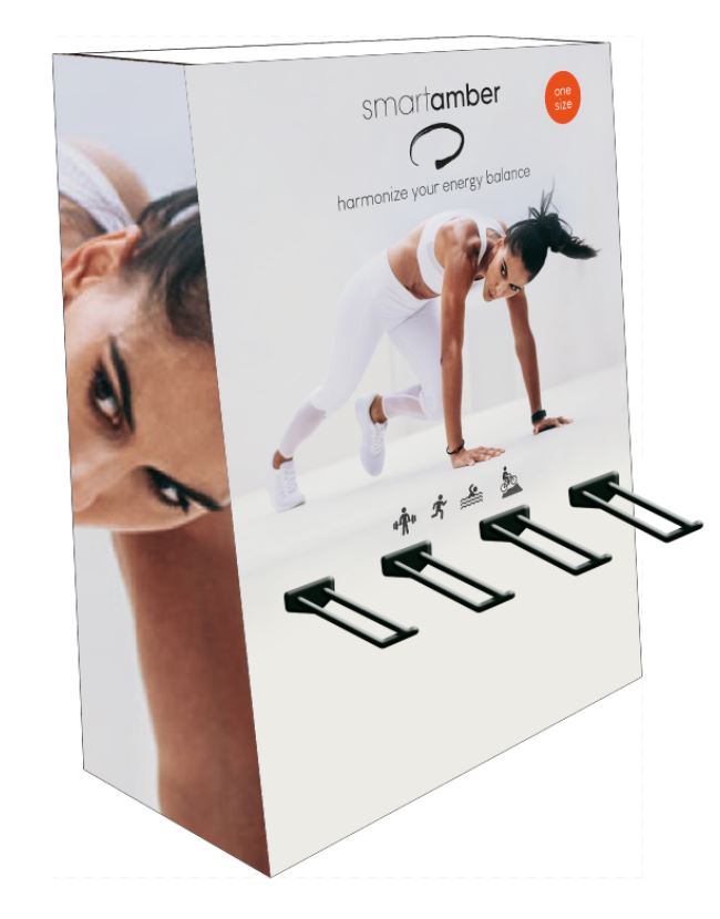 espositore bracciale smart amber