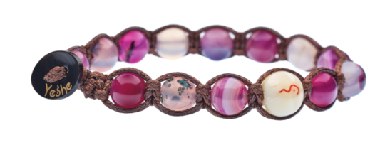 bracciale agata striata cherry