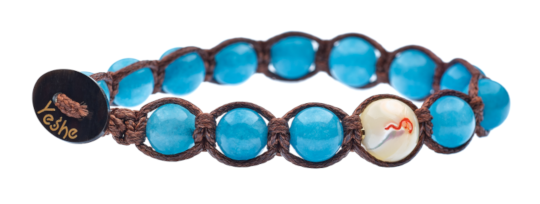 bracciale giada acquamarina