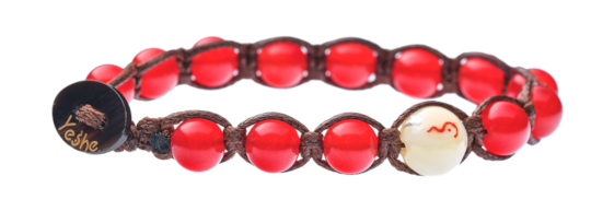 bracciale giada rossa