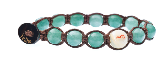 bracciale giada verde salvia
