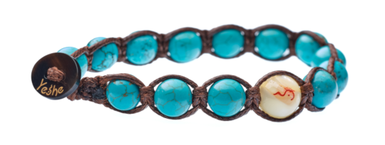 bracciale howlite turchese