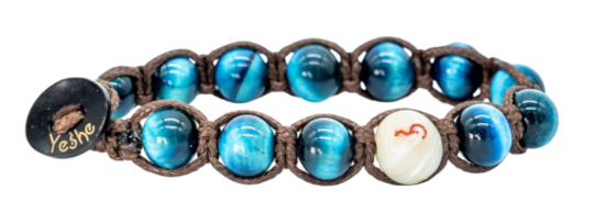 bracciale occhio di tigre blu